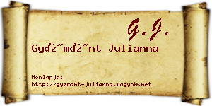 Gyémánt Julianna névjegykártya